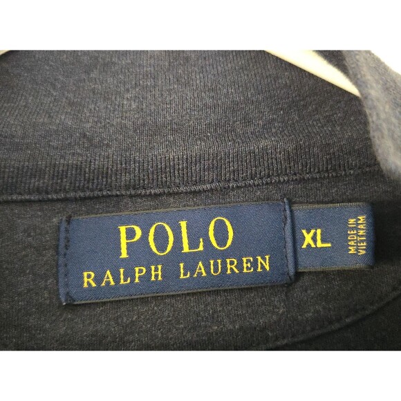 Polo Ralph Lauren Sweater Mens XL Navy 1/4 Zip Pullover Casual Fall Lightweight - Picture 4 of 7